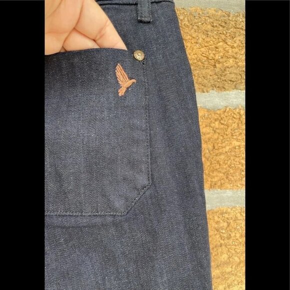 M.i.h Jeans Women's Blue Marrakesh High-rise Kick-flare Jeans 27 - Picture 12 of 15